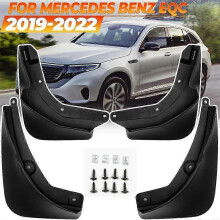 Kompatibel mit Mercedes Benz EQC 400 (2019–2022) – 4-teiliges Set Schmutzfänger/Spritzschutz für Vorder- und Rückseite