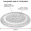 Reliable Fitting Microwave Glass Plate Microwave Glass Turntable Plate, Round Microwave Plate Shield Replace 2