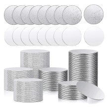Reliable Sublimation Blank Aluminum Stickers Round Bezel Pendant Tray for Heat Transfer 100 Pieces