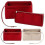 Reliable Large Capacity Makeup Sack Felt Folding and Disassembling Storage Bag-22*11*13-Pink 4
