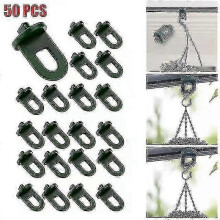 Kit de 50 clips de serre avec fixation extra-forte et œillets, idéal pour les treillis et les supports de plantes. Cadeau de Noël.