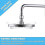 Rotule de douche réglable en laiton, compatible avec les bras de douche. 2