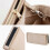 Reliable Large Capacity Makeup Sack Felt Folding and Disassembling Storage Bag-22*11*13-Pink 3