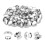 Efficient Locking Pin Back Metal Pin Backing, Locking Pin Keeper Clasp for Brooch Enamel Lapel 40PCS 1