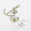 Gold Polished Bathroom Accessory Sets Wall Mounted Paper Bracket Bathroom Hardware Kit 3