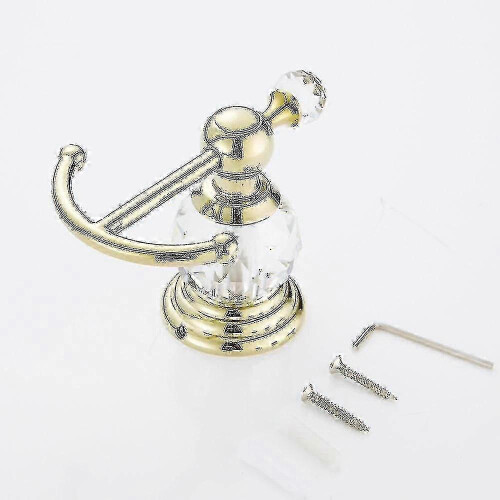 Gold Polished Bathroom Accessory Sets Wall Mounted Paper Bracket Bathroom Hardware Kit 2