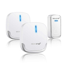 Reliable A909-2 Home Wireless Long-Distance Pager, One-To-Two Shop Doorbell Button, Emergency Pager for the Elderly