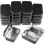 Efficient Rectangular Metal Hinged Tins Containers for Home Storage (Black) 20 Pcs 1