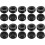 Motor Brush Shield Caps - 13mm O.D., 7mm I.D., 5mm Thickness, Plastic Universal Thread Black 1