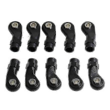 Conjunto de 10 terminais de haste M4 de plástico confiáveis para veículos RC 1/10.