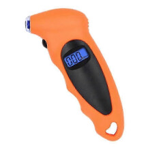 Sturdy Digital Tire Pressure Gauge with Backlit LCD - Non-Slip Grip Air Measurement Tool for Cars, Trucks, and Bicycles