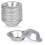 25er-Pack wiederverwendbare, antihaftbeschichtete Aluminium-Eierkuchenformen, runde Eierkuchenförmchen 1