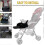 Adjustable 3 Gears Stroller Footrest with Foot Holding and Anti-fall Design 2