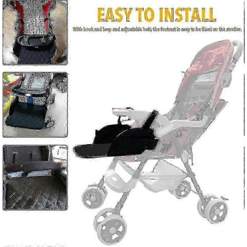 Adjustable 3 Gears Stroller Footrest with Foot Holding and Anti-fall Design 1