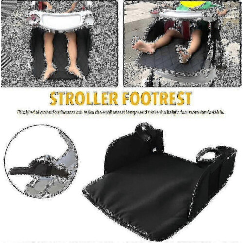Adjustable 3 Gears Stroller Footrest with Foot Holding and Anti-fall Design 2