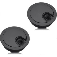 Conjunto de 2 protetores de mesa para orifícios de fios de 60 mm.