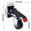 Workbench Casters Set 660 Lbs - Heavy Duty Quick Release Retractable Caster Wheels 5