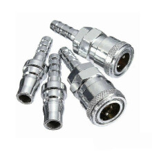 4x 8 mm gasslang met koperen sproeier en snelkoppeling voor camper