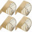 4 Pcs Durable Leaf Shape Cabinet Pulls Gold Brass Kitchen Furniture Handles Copper Door Drawer Pulls 1