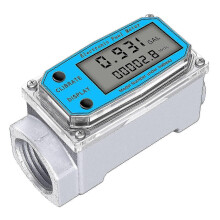Durable Digital Turbine Water Flow Meter Digital Lcd Display with Npt Counter and Fnpt Thread Oil Fuel Flow