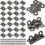 Compatibile con mini cerniere da 50 pezzi, cerniere pieghevoli a farfalla da 25x20 mm, mini cerniere in bronzo antico per mobili e armadi. 1