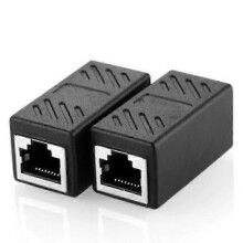 2 stuks duurzame RJ45 female-to-female Cat6 netwerk Ethernet LAN-koppeling adapter