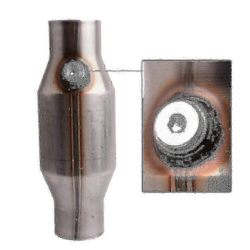 Conversor catalítico de 2,5 polegadas, modelo 425250, material em aço inoxidável 430, substrato cerâmico de 400 CPI. 1