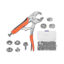 Conjunto eficiente de alicates ajustáveis para botões de pressão, conjunto de ferramentas para botões de pressão com kit F TAO