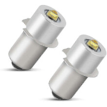 Luotettava P13.5s LED-taskulampun polttimo, suuritehoinen päivitys, LED-polttimo, varaosamuunnossarja, 2 kpl