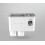 Wall Mounted Toothbrush Bracket with Toothpaste Dispenser Large Capacity Tray 1