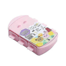 Zuverlässiges Set mit 6 Eisformen aus Silikon mit Deckel, Mini-Tier-Eisform (rosa)