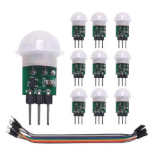 10 Pieces Am312 Human Sensor Module -sr312 Ir Pyroelectric Infrared Pir Motion Sensor Detector Mod Xi Compatible with Mini