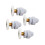 Efficient Shower Door Wheels 25mm Shower Door Rolls 4PCS 1