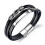 Reliable Braid Leather Bracelet for Men Black 1