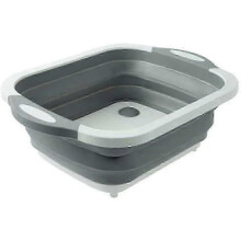 Vegetable Washing Basket Foldable with Drain Hole Kitchen Camping Drain Basket