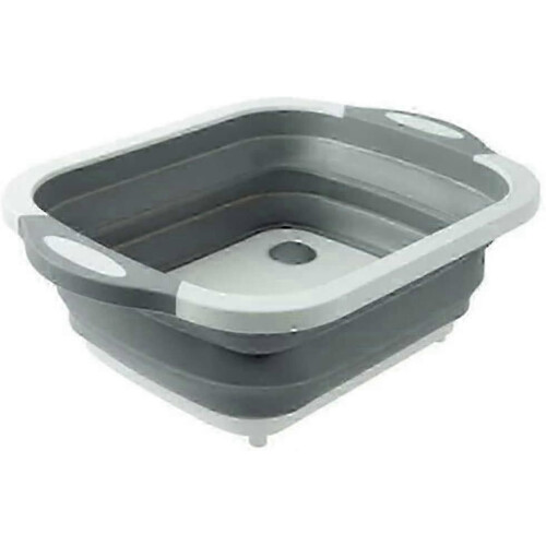 Vegetable Washing Basket Foldable with Drain Hole Kitchen Camping Drain Basket