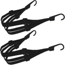 Duurzame, verstelbare elastische motorhelmband (zwart) 2 stuks