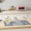 Efficient Pink Foldable Tri-Fold Tableware Drying Mat Silicone Draining Mat for Kitchen Counters 4