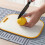 Efficient Pink Foldable Tri-Fold Tableware Drying Mat Silicone Draining Mat for Kitchen Counters 5