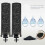 Durable 2 Pack Spare Water Filters, 2.25" X 9.75" Activated Carbon Filter, Black Spare Purification Elements 2