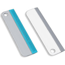 Lot de 2 raclettes robustes pour vitres, douches et surfaces de cuisine.