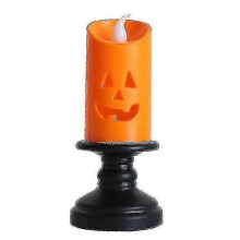 Efficiënte Halloween pompoenvormige LED-kaarsenset zonder vlam