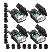 Connettore breakout femmina DB9, adattatore accoppiatore seriale RS232 D-SUB DB9 senza saldature a porta terminale a 9 pin, alta qualità, 4 pezzi