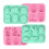 4 Pcs Easter Chocolate Mold 6 Grids Bunny Shape Non-Stick Silicone Cake Mold Baking Chocolates 1