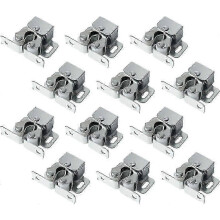 Reliable 12 Pack Double Roller Catch with Spear, Heavy Duty Cabinet Closet Doors Roller Catch Latch for Cabinet Cupboard Closet