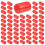Efficient Rubber End Caps 12Mm ID PVC Round Pipe Bolt Cap Shield Screw Thread Protectors Red 100PCS 3