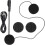 Fone de ouvido Bluetooth para capacete, intercomunicador para moto, BT5.0 3