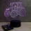 Sturdy Bedside Lamp Multi-color Remote Control 18.517cm Decorative Small Night Lightweight 4