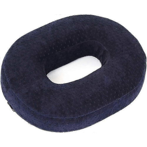 Almofada de espuma viscoelástica Comfort Rebound com redução de pressão (azul escuro) 1 unidade. Compatível com assento.