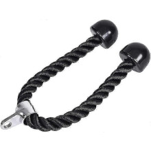 Trizepsseil, robustes Nylon-Zugseil mit Vollgummienden für das Fitnesstraining im Fitnessstudio
